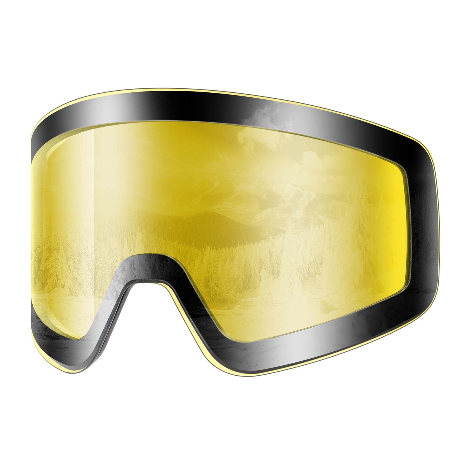 SNOWER Adults Ski Goggles Replacement Lens With UV Protection and Anti-Fog Treatment