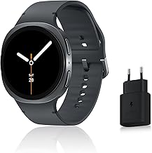 Samsung Galaxy Watch8, Montre Connectée, Coach Running, Coach Sommeil, Galaxy AI, Bluetooth, 44mm, Graphite, Chargeur Secteur Rapide 25W Inclus, Version FR