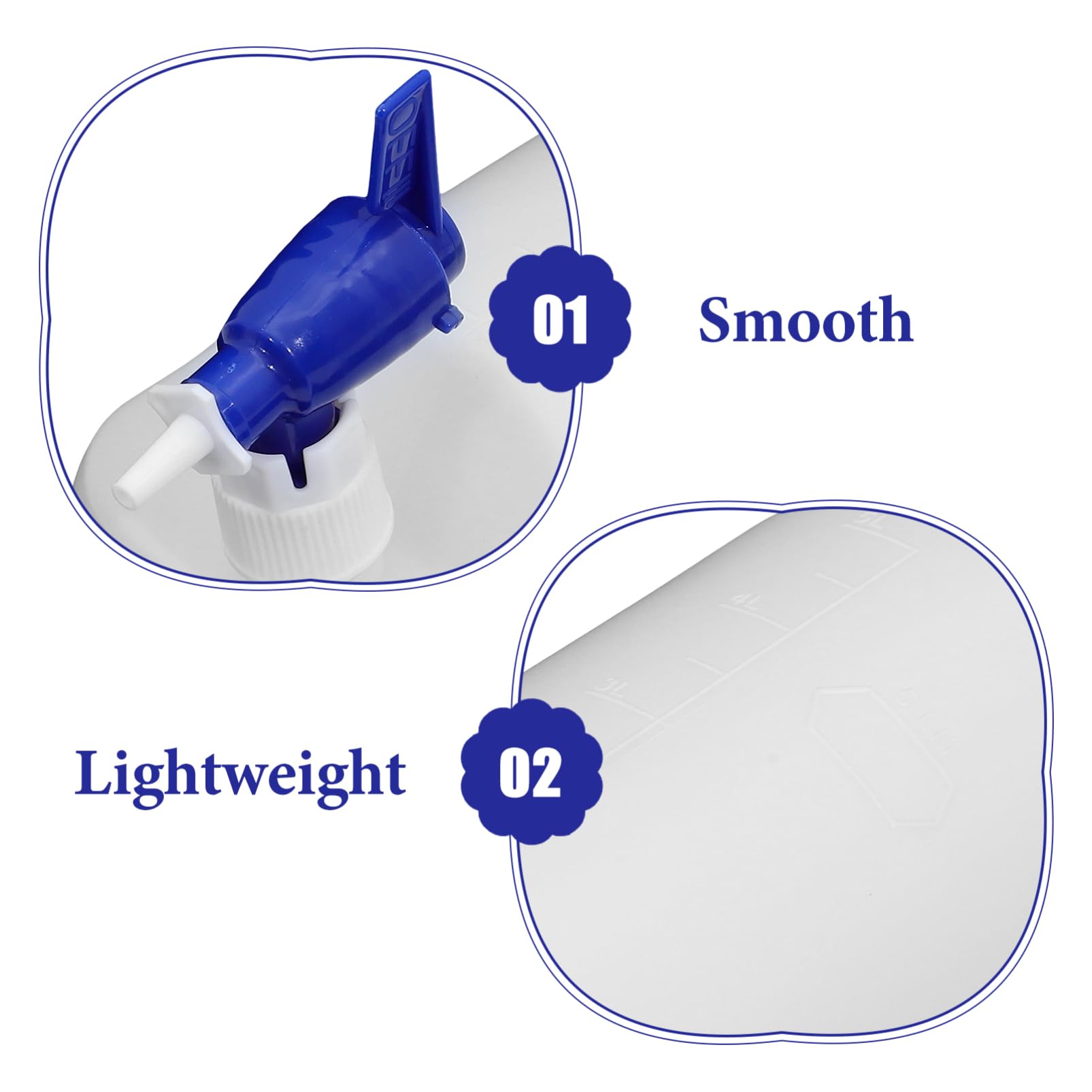 BEBEMOKO Large Capacity Lab Water Dispenser 5l Spigot School and Lab Material: Plastic Easy Handling