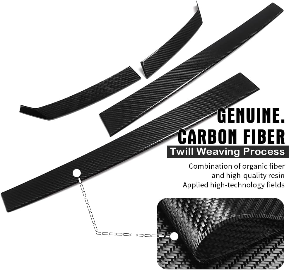 Car Trunk Door Strip for Hyundai Ioniq 5 N N Line NE Limited XRT SEL 2022 2023 2024 2025,Genuine Carbon Fiber Tailgate Moulding Trim for Ioniq 5 (Glossy Carbon)