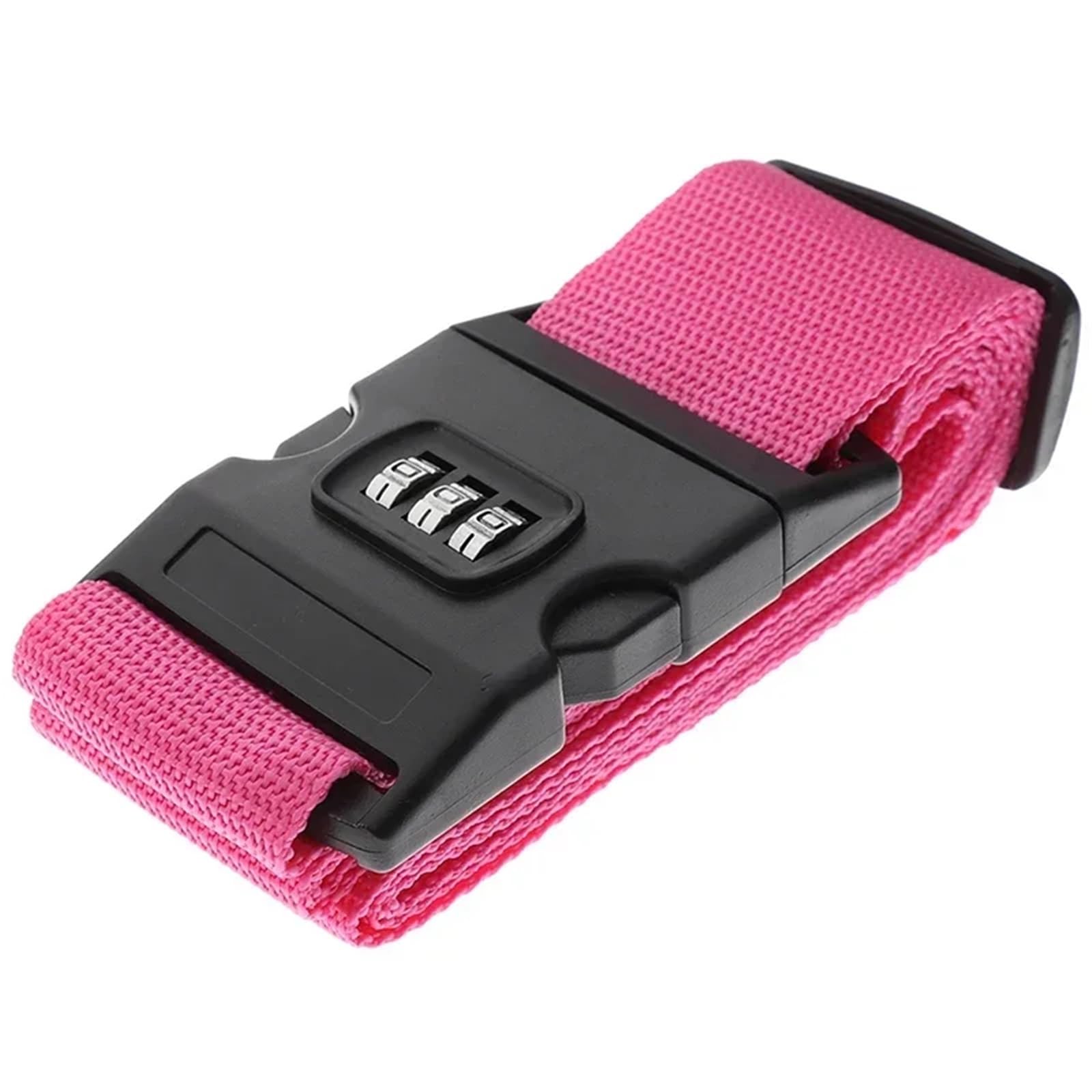 Sangle de Bagage antivol, 4 pièces, Boucle réglable avec Mot Passe, Emballage Bagages, Ceinture Coffre Valise, Accessoires Sac(Pink)