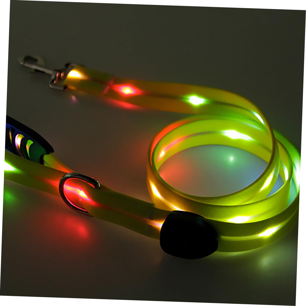1juego Correa y Collar Led Luminosos para Perros De Cuerda De Seguridad para Paseo Nocturno y Protección De Mascotas