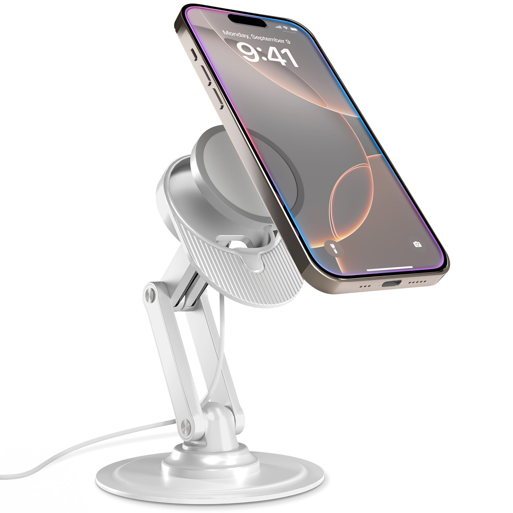 COOPER 360 MagBase - iPhone MagSafe Charger Stand for Apple MagSafe Charger (Not Included) AirPods Charger, MagSafe Stand for iPhone 17/16/15/14/13/12