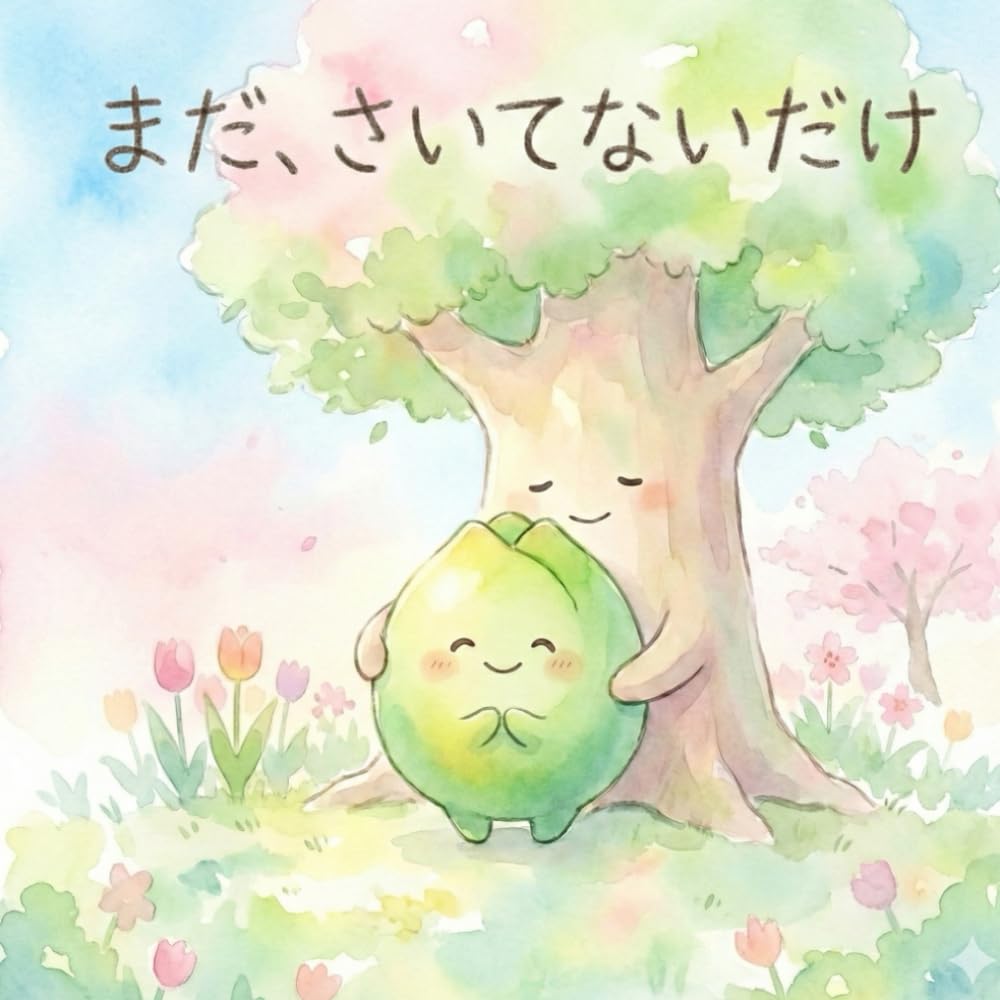 まだ　さいてないだけ