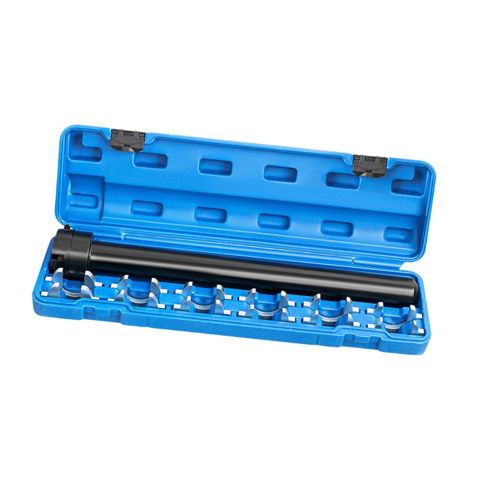 Kit completo per la rimozione dei tiranti interni con 12 adattatori Crowfoot e soluzione di stoccaggio per meccanici e riparazione fai da te di