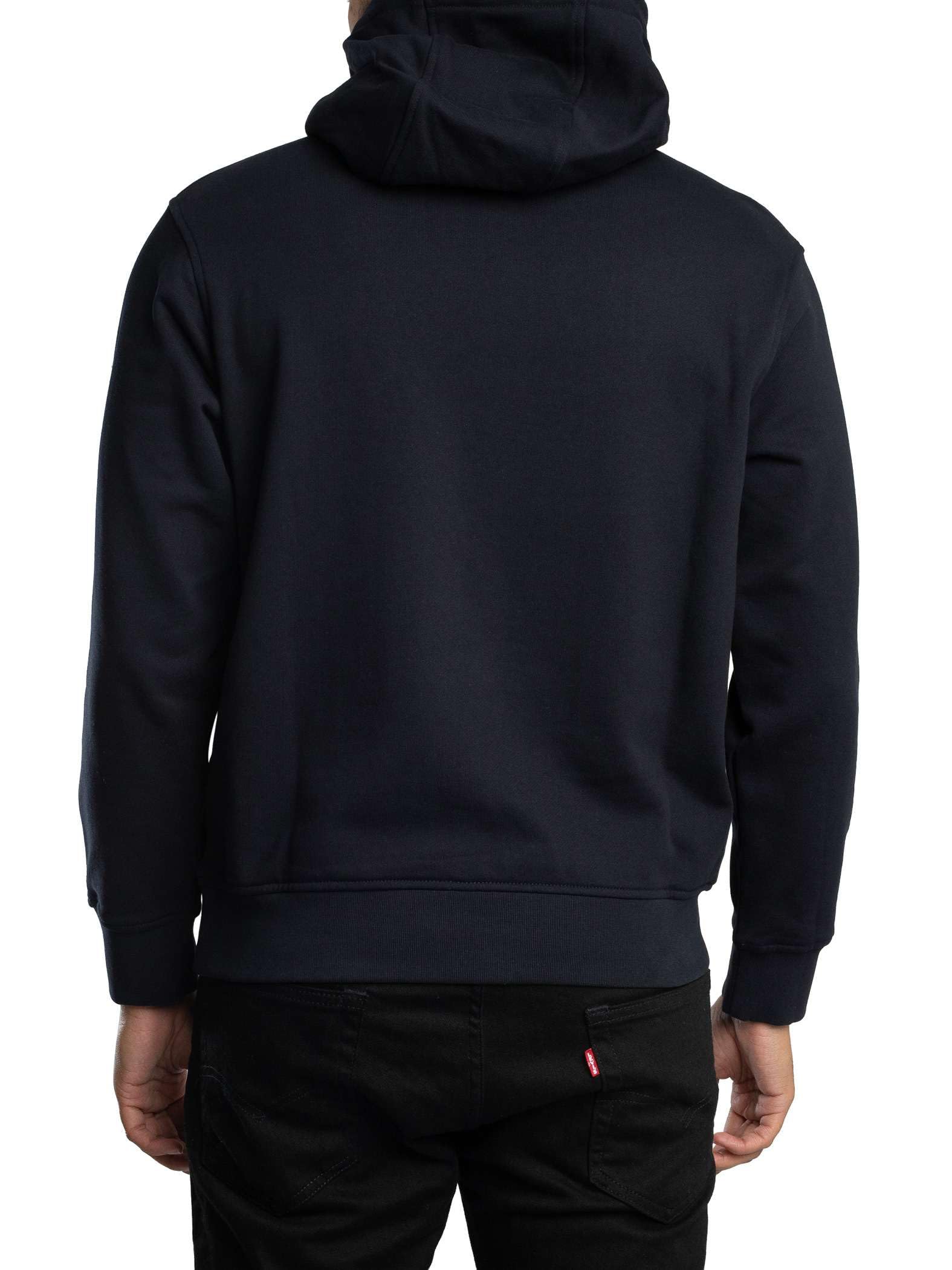 Armani Exchange Long Sleeve Drawstring, Front Tone On Tone Logo Felpa con Cappuccio Uomo (Pacco da 1)