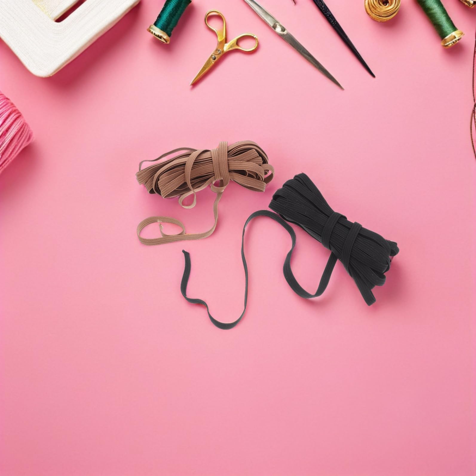 12 Stück Bunte Elastische Gummibänder Hochflexible Bänder für DIY Handwerksprojekte Nähen Bekleidung und Dekoration Einfach Zuschneidbar für Anwendungen Zufällige