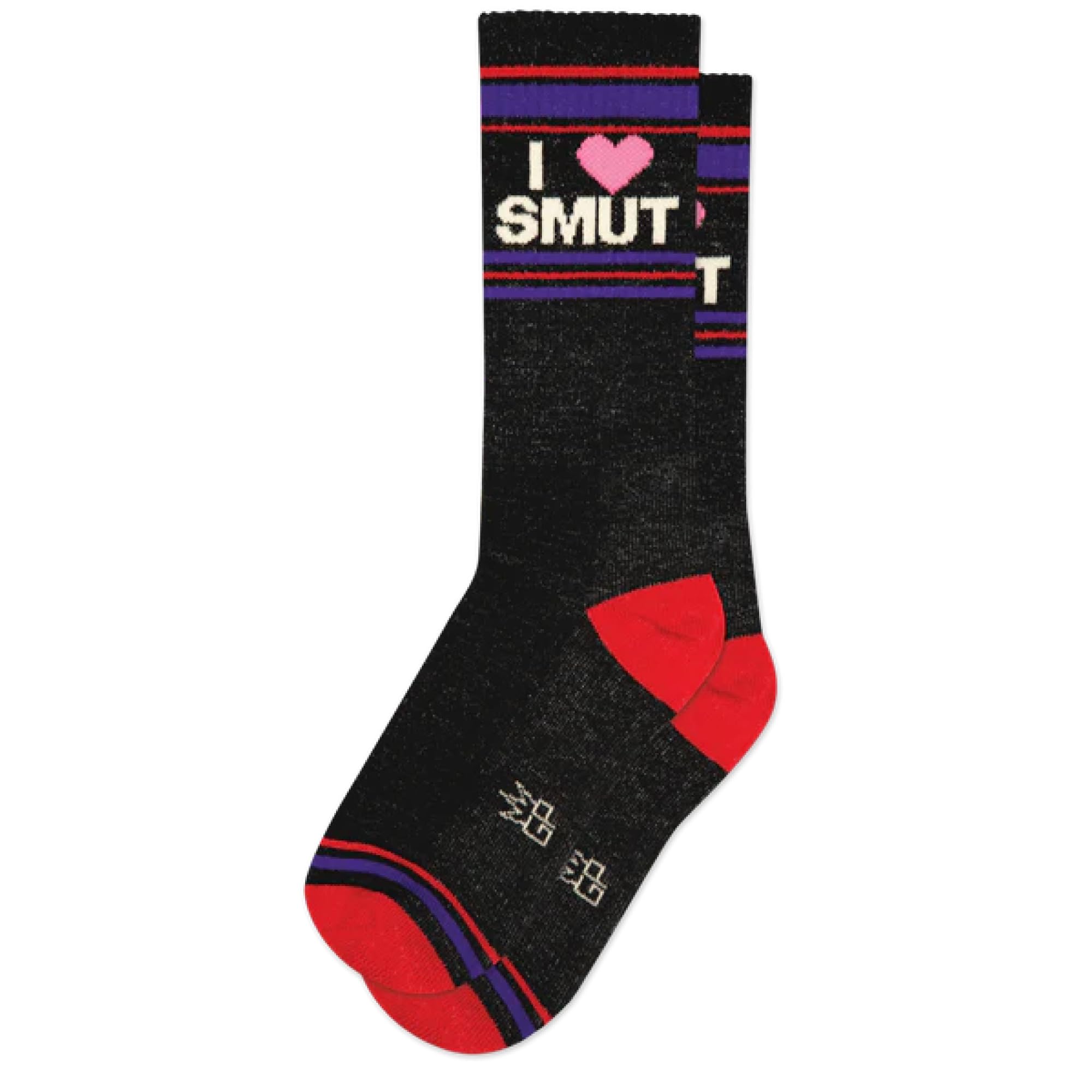 Gumball Poodle Unisex I Love Smut Novelty Gift Socks For Men, Women And Teens, Gym Crew Socks (Made In The Usa), 6-15
