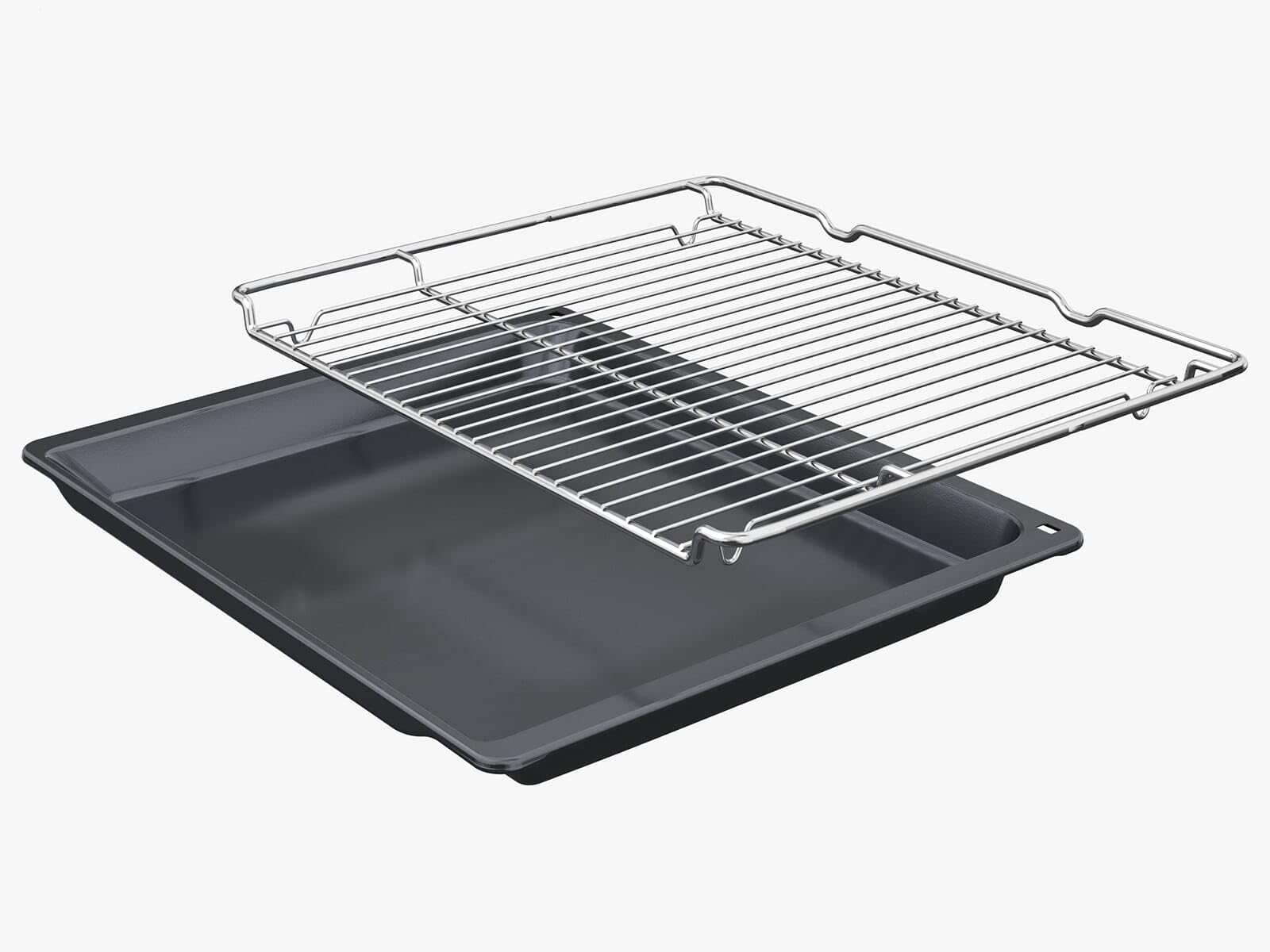 Siemens iQ500 Einbauherd 60 x 60 cm Edelstahl cookControl10 HE517GBS3 | Made in Germany, Hydrolytisch, Kindersicherung, 71 l Nutzinhalt, Schnellaufheizung, Weißes LCD-Display mit Drehknebel