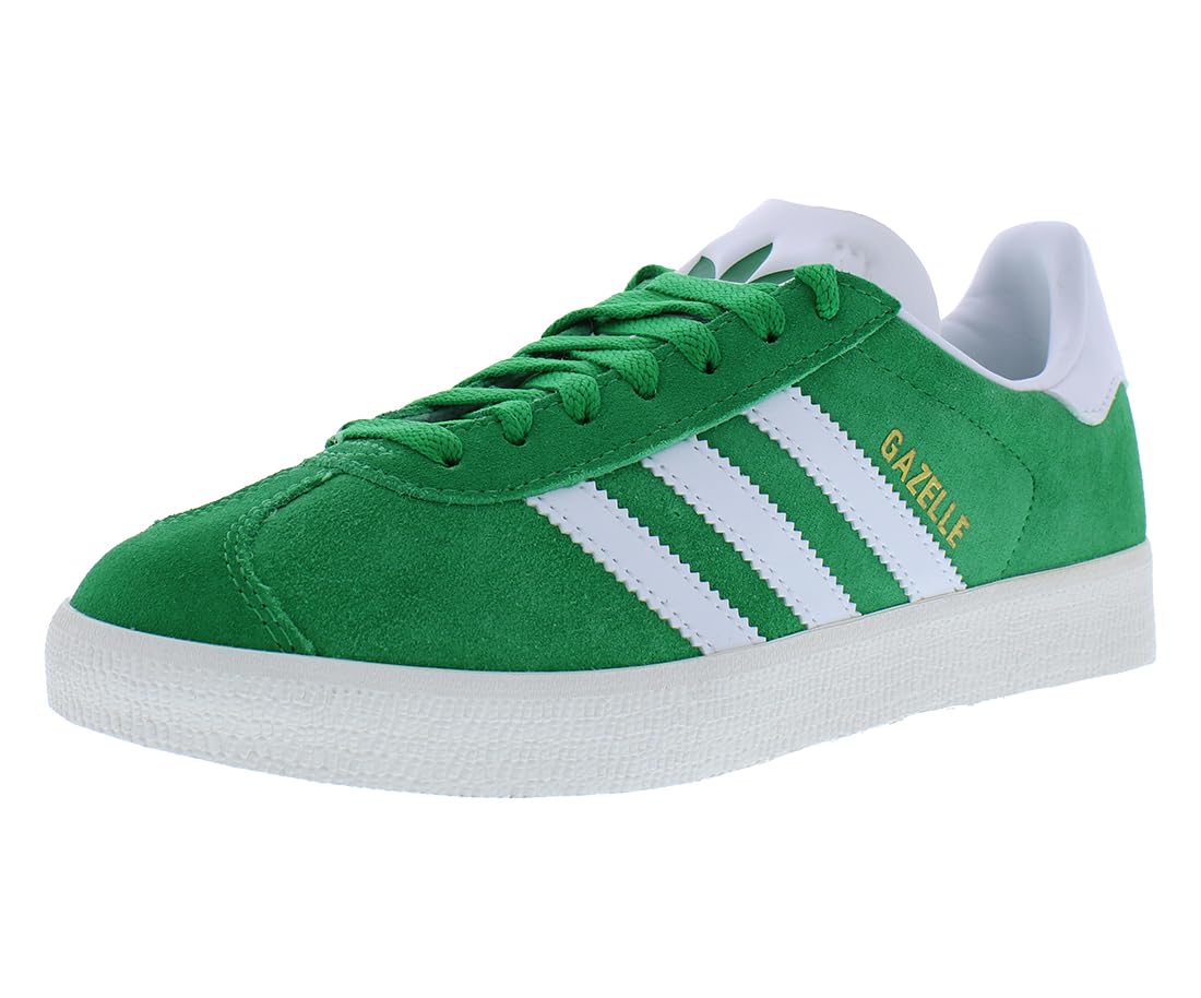 adidas Gazelle Mens Shoes Size 5, Color: Green/Cloud White