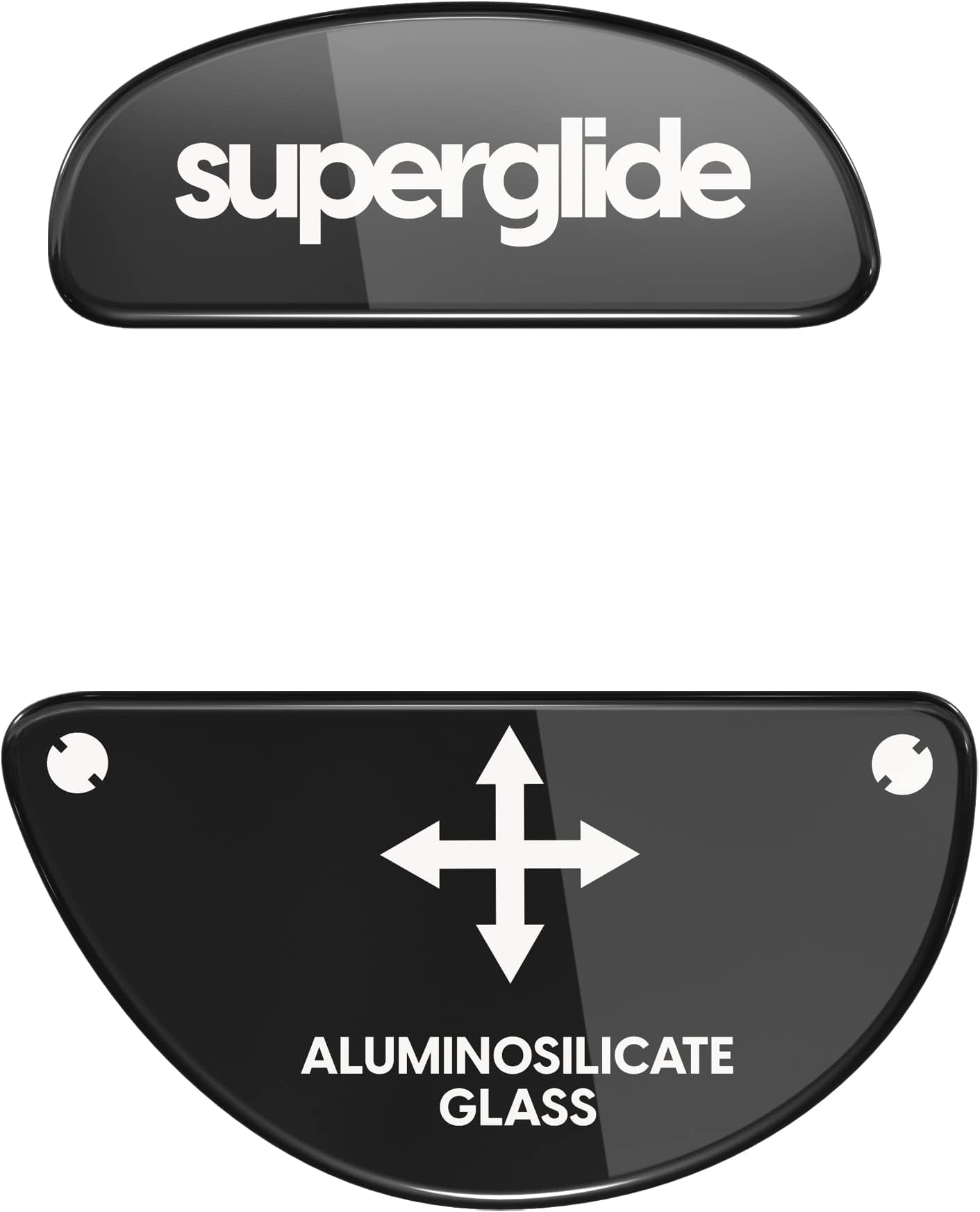 Superglide - Fastest and Smoothest Mouse Feet/Skates Made with Ultra Strong Flawless Glass Super Fast Smooth and Durable Sole for Zowie EC Series [Black]