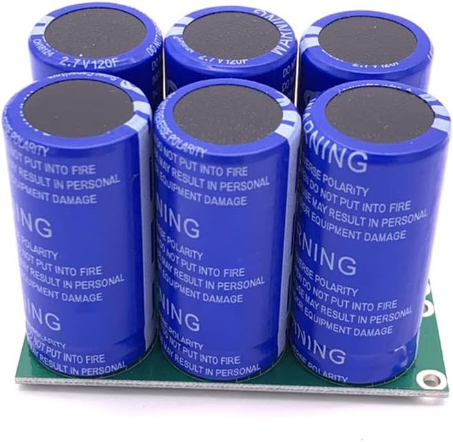 6 Pieces/Set 2.7V 120F Super Capacitor Double Row with for Board 16V 20F High Frequency Low Ultracapaci