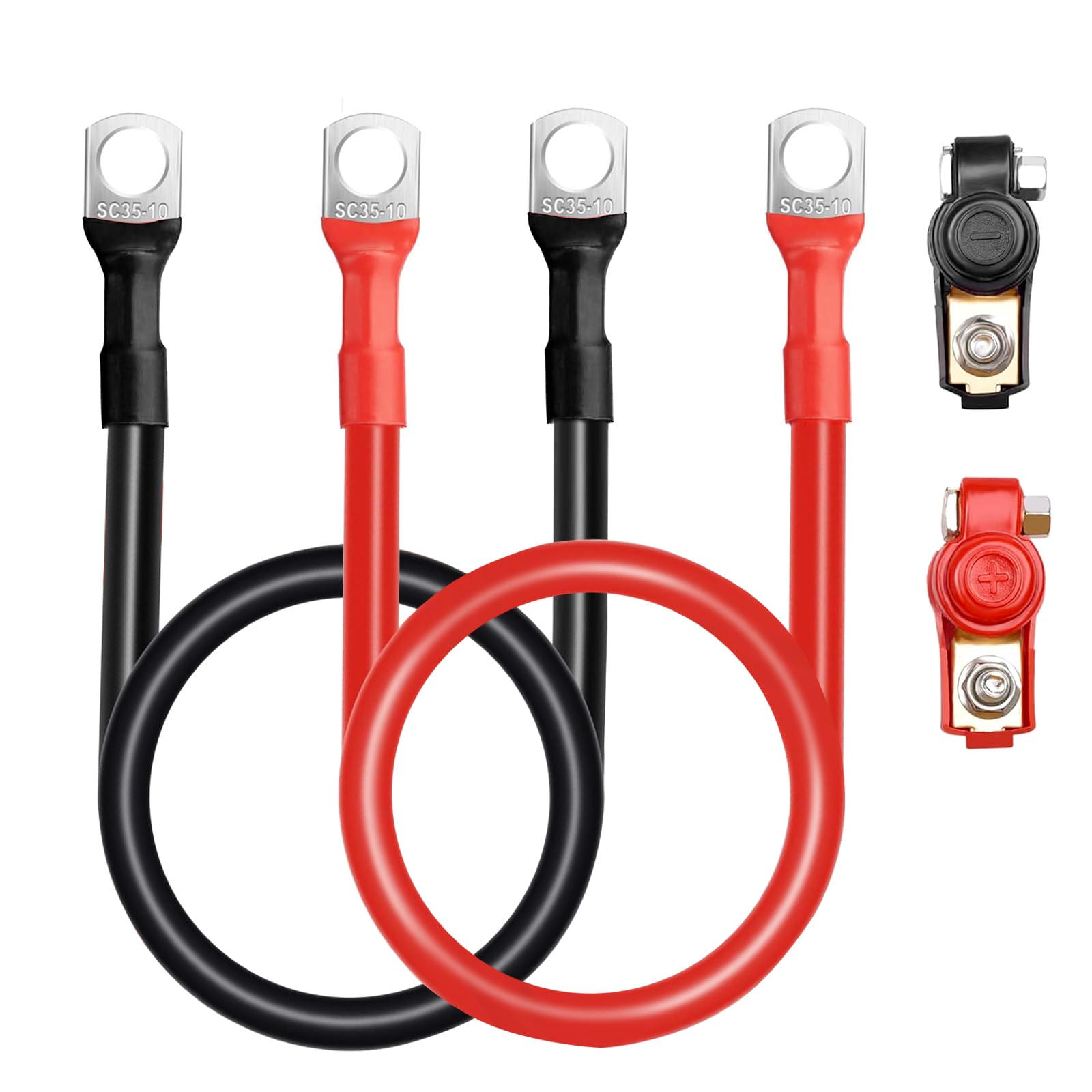 Kit Assortito Di 140 Terminali A Occhiello E A Forcella Per Cavi Batteria - Rame Stagnato 16 AWG - Foto 3