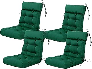 ARTPLAN Patio Chair Cushion,Tufted Adirondack Outdoor Chair Cushion,Wick...