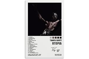Travis Scott Utopia Album Poster: Music Art for Bedroom Decor