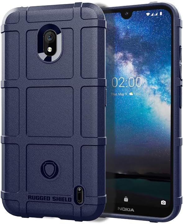 Case Compatible with Nokia 2.2 Shockproof Anti-Drop TPU Soft Shell Cover Blue