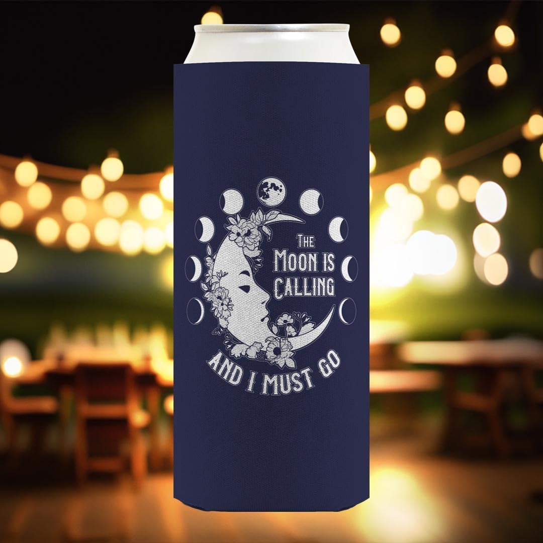 Halloween Witch Gift The Moon Is Calling And I Must Go 12-Pack Ultra Slim Can Thermocoolers