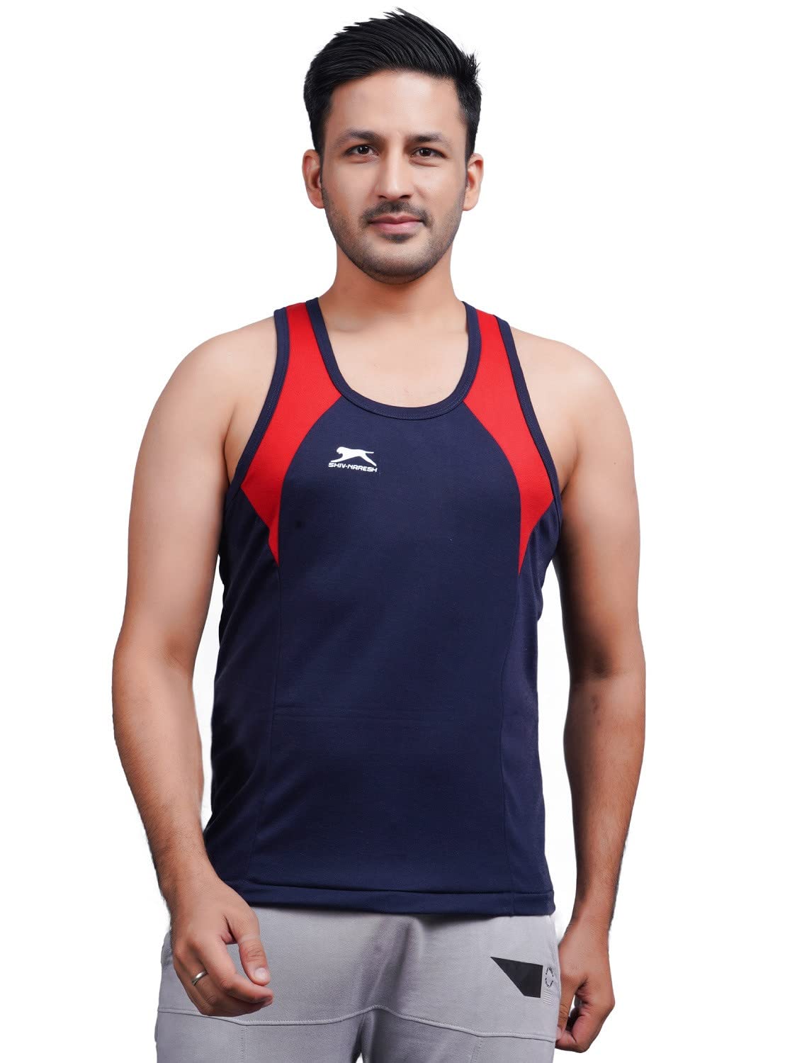 stc Shiv-Naresh Men's Regular Fit Vest_Navy RED_40-picture-45