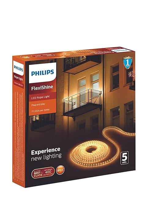PHILIPS FlexiShine 5 Meter Plug n Play LED Rope Light (Blue) – Waterproof (IP65 Rated) and Flexible at Rs. 1149