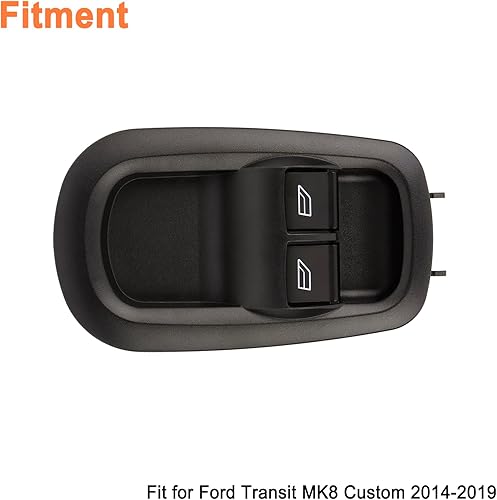 Miniatura 3 de Control del interruptor de la ventana eléctrica de la puerta del lado del conductor delantera (1 unidad). Apto para Ford Transit MK8 Custom