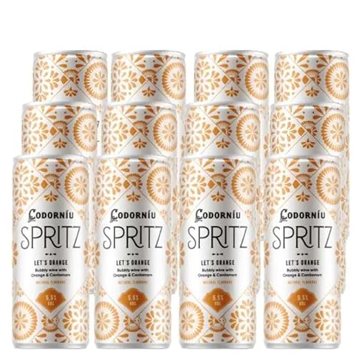 Codorníu Spritz Let S Orange, Vino Espumoso Con Sabor Naranja Y Cardamomo, Caja 12 Latas De 25 Cl Codorníu Spritz Let S Orange, Vino Espumoso Con Sabor Naranja Y Cardamomo, Caja 12 Latas De 25 Cl