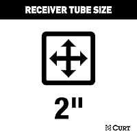 Vista 2 de CURT 13411 Class 3 Trailer Hitch, 2-Inch Receiver, 7,000 lbs WD, Fits Select Mercedes-Benz ML350, GLE350, GLE43 AMG