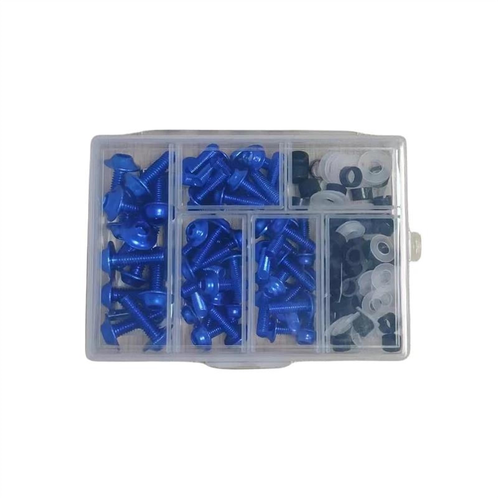 155PCS Motorcycle Body Fairing Bolts CNC Screws For GSXR GSX-R 600 750 1000 GSX R K1 K2 K3 K4 K5 K6 K7 K8 K9 CNC Alloy(Blu)