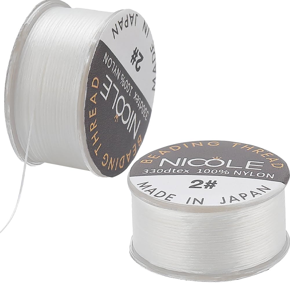 SUNNYCLUE 1 rol 76.55 Yards 1mm satijnen rattail nylon koord zijden trim Chinese knoopkoord kralen string voor sieraden maken nylon draad gevlochten armbanden ketting lanyard macrame sleutelhanger wit