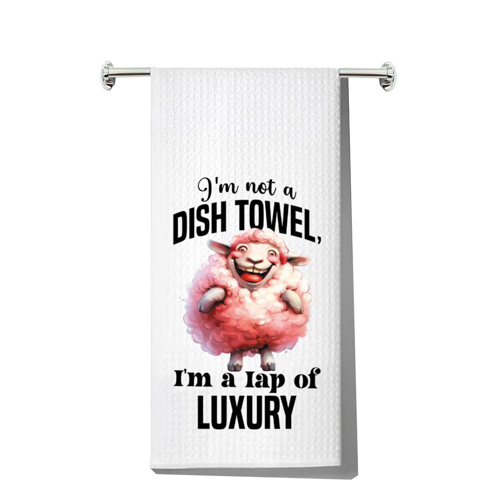 Torchon de cuisine mouton amusant LEVLO essuie-main coton humour