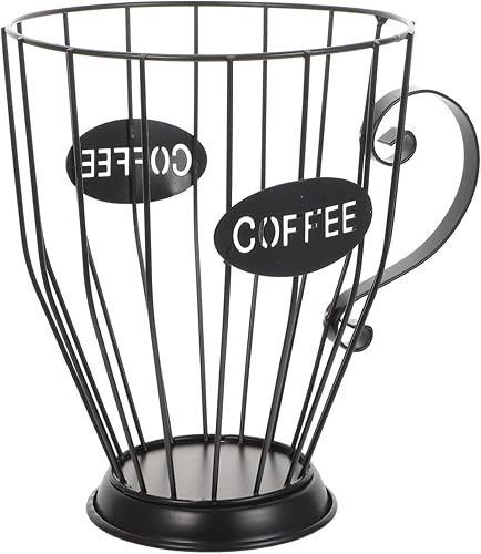 VINTORKY soporte de café expreso organizador taza contador de tazas cesta de café cápsulas de café jaulas de cápsulas de café soporte de cápsulas de
