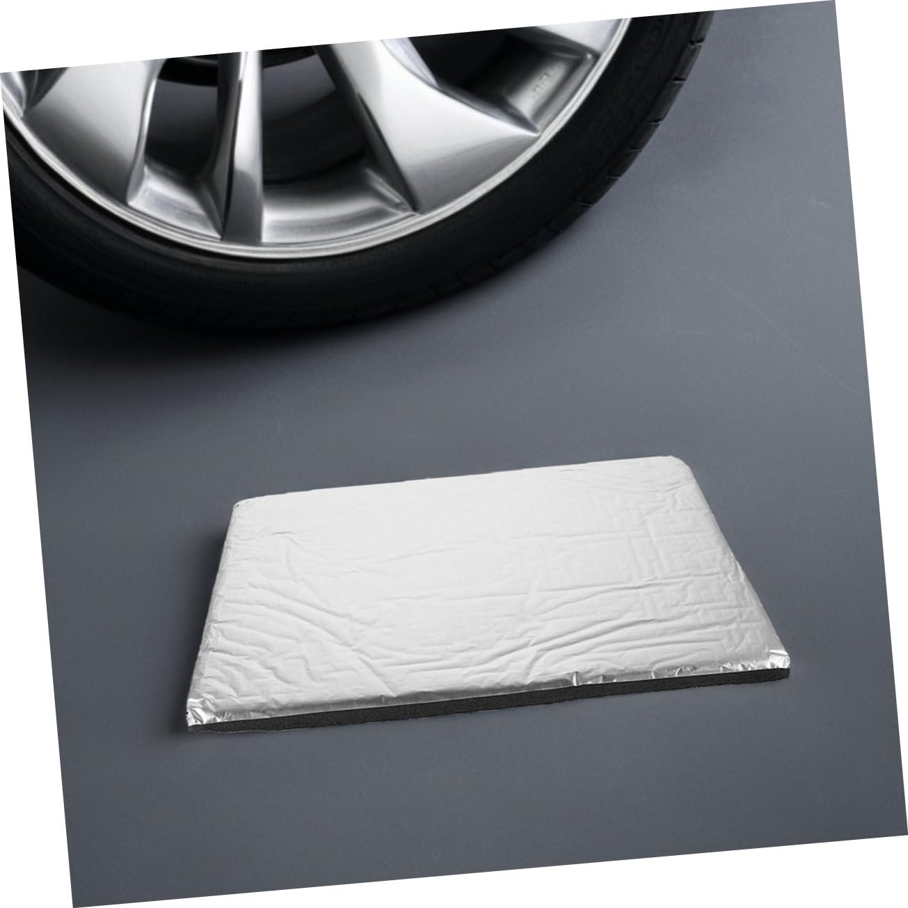 Amosfun 50stücke Schallschutzmatte Aus Aluminiumfolie Isolierung Für Auto Motor Wärmedämmung Geräuschreduzierung Dämmmaterial Für Fahrzeuge