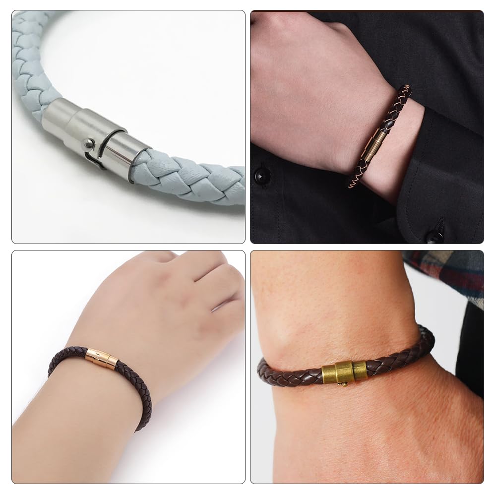 Generic WTF1 30 stuks 6 kleuren leren sluitingen voor doe-het-zelf