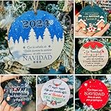 2024 Spanish Christmas Ornaments Set | adornos en oferta esferas de Navidad | Bolas de Navidad Grandes | adornos para arbol de Navidad en oferta | decoracion para arbol de Navidad
