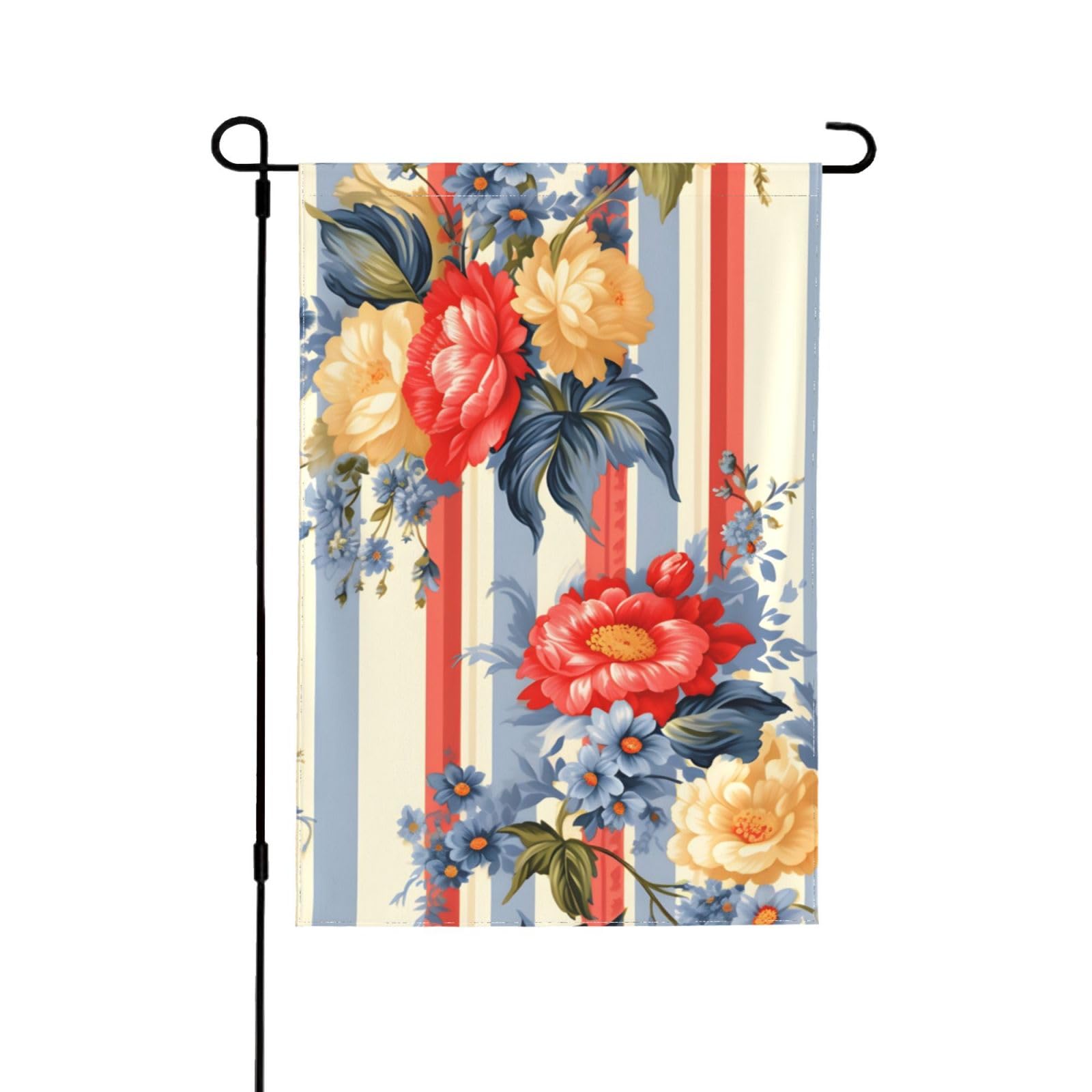 Drapeau de jardin grand format en tissu double face résistant aux fleurs d'extérieur - 8