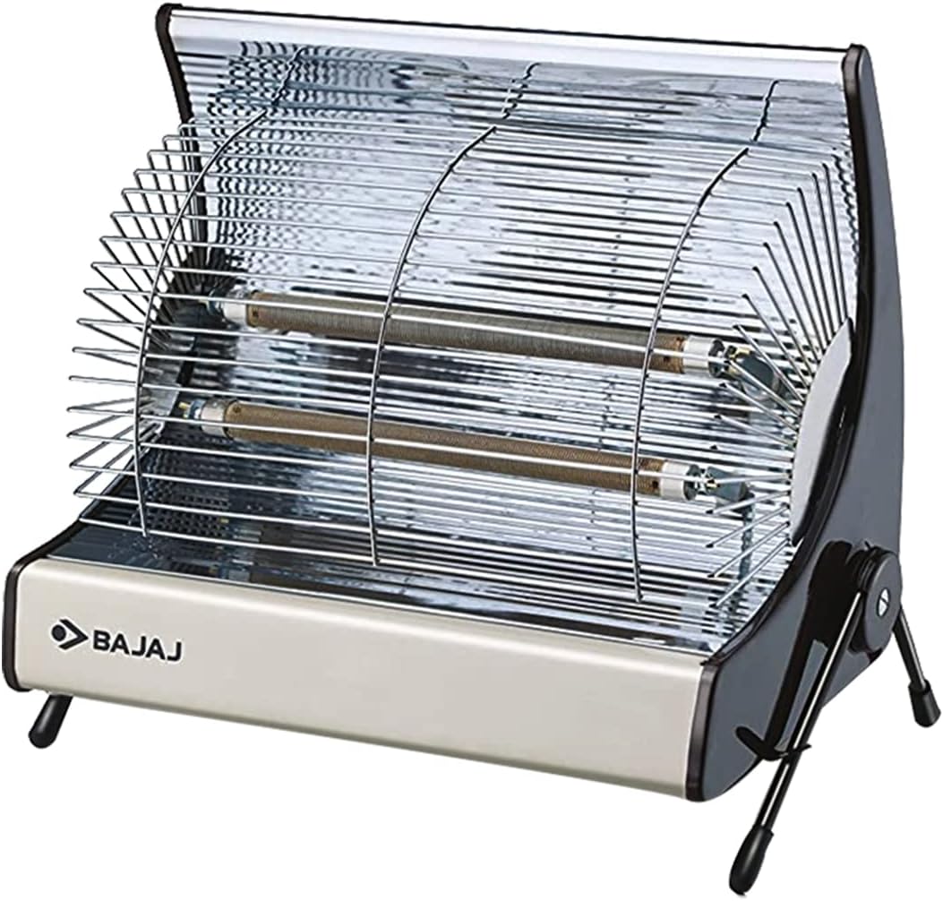 Deluxe 2000 Watts Halogen Room Heater | ISI Approved | Adjustable Thermostat | 2 Heat Settings | 2 Yr Warranty 【Multicolor】