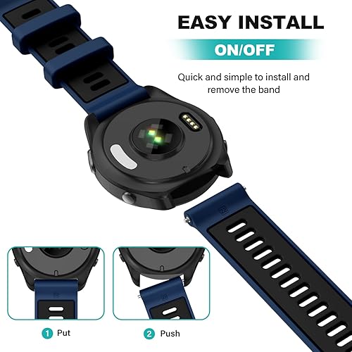 Miniatura 5 de OVERSTEP Compatible con Garmin Forerunner 965, 955, 945, 935, bandas intercambiables de 0.866 pulgadas de ancho para Fenix 7, Fenix 6 GPS, Fenix 5