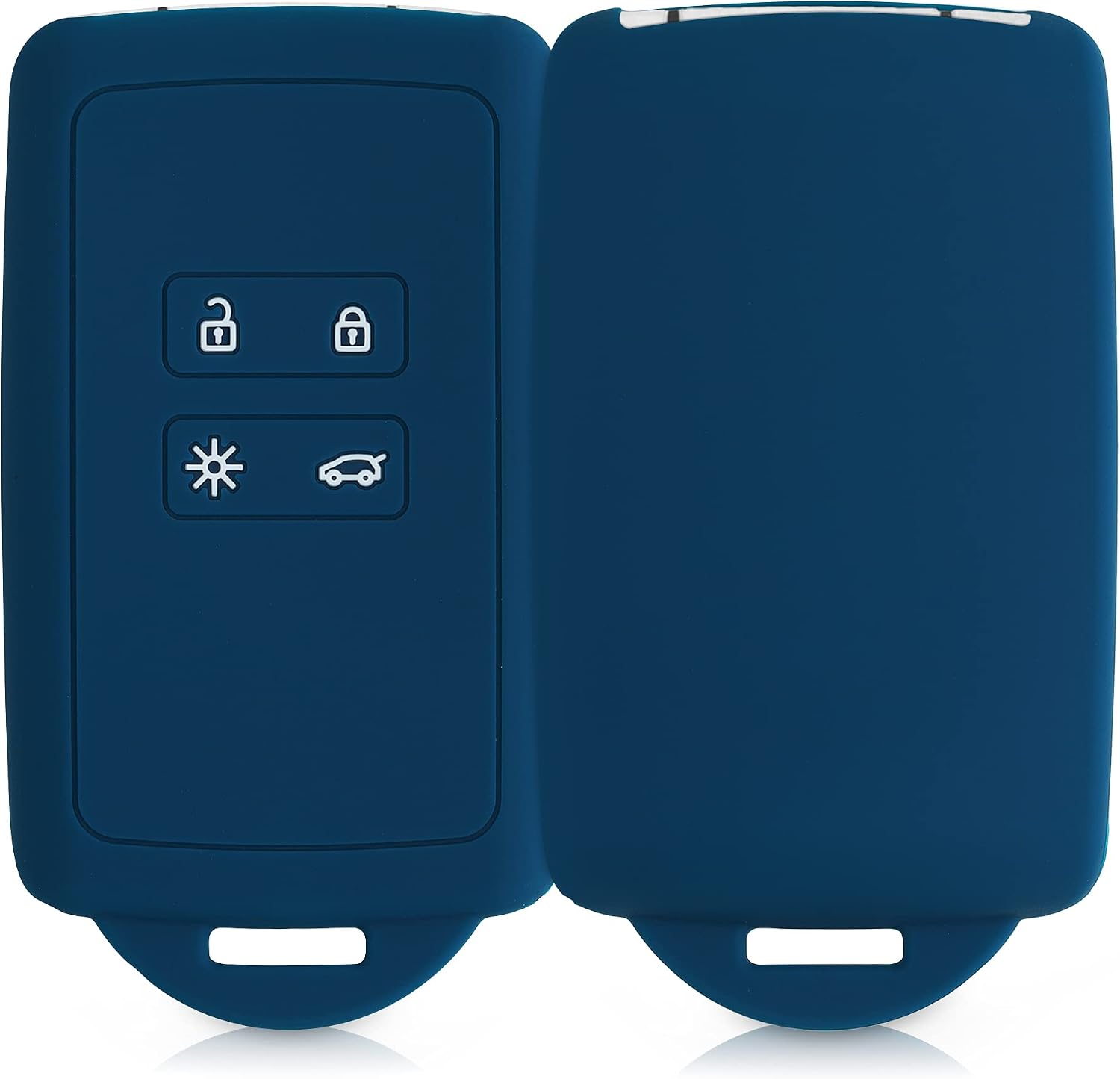 kwmobile Car Key Cover Compatible with Renault 4 Button Car Key Smart Key (only Keyless Go)