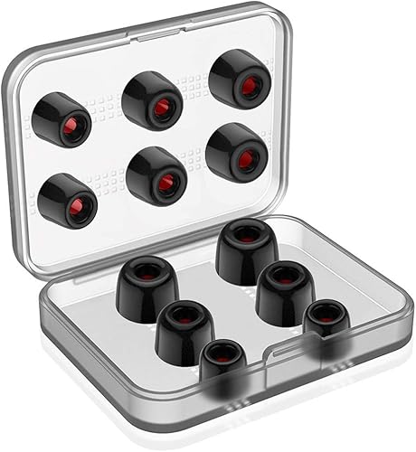 12 almohadillas de repuesto para auriculares Powerbeats 2 Powerbeats Pro Link Dream Premium de espuma viscoelástica actualizadas, a prueba de polvo,