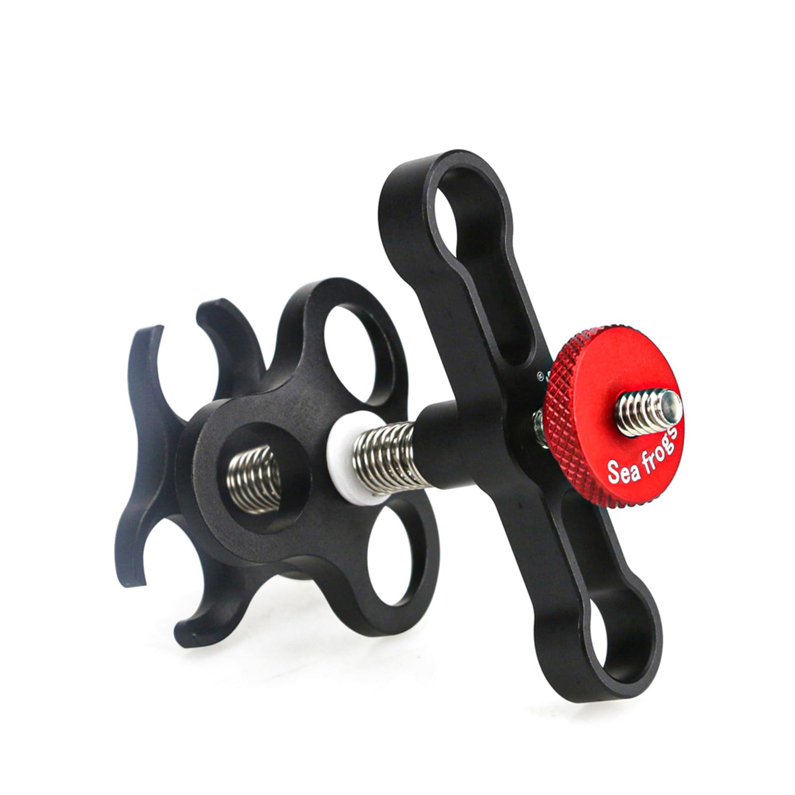 LIANQIAN Aluminum Alloy Clamp, Ball Joint Bracket Arm, Two Section Holder, Diving Essential Accessory Light Combination Fixed Clamp (CP-7)
