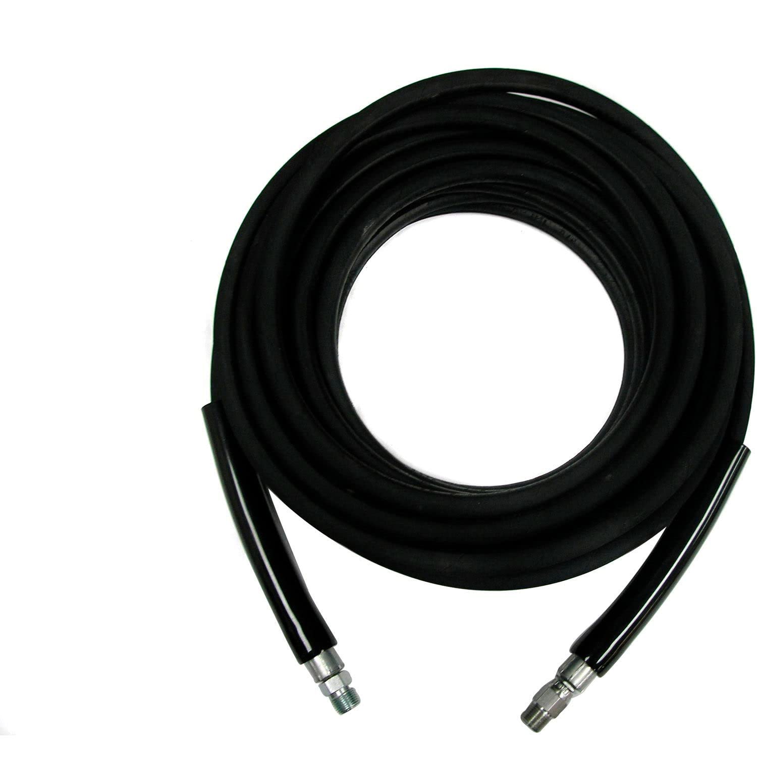 MTM Hydro 30.0050 Kobrajet 4000 PSI 310 Degree 75' Black Pressure Washing Hose 3/8