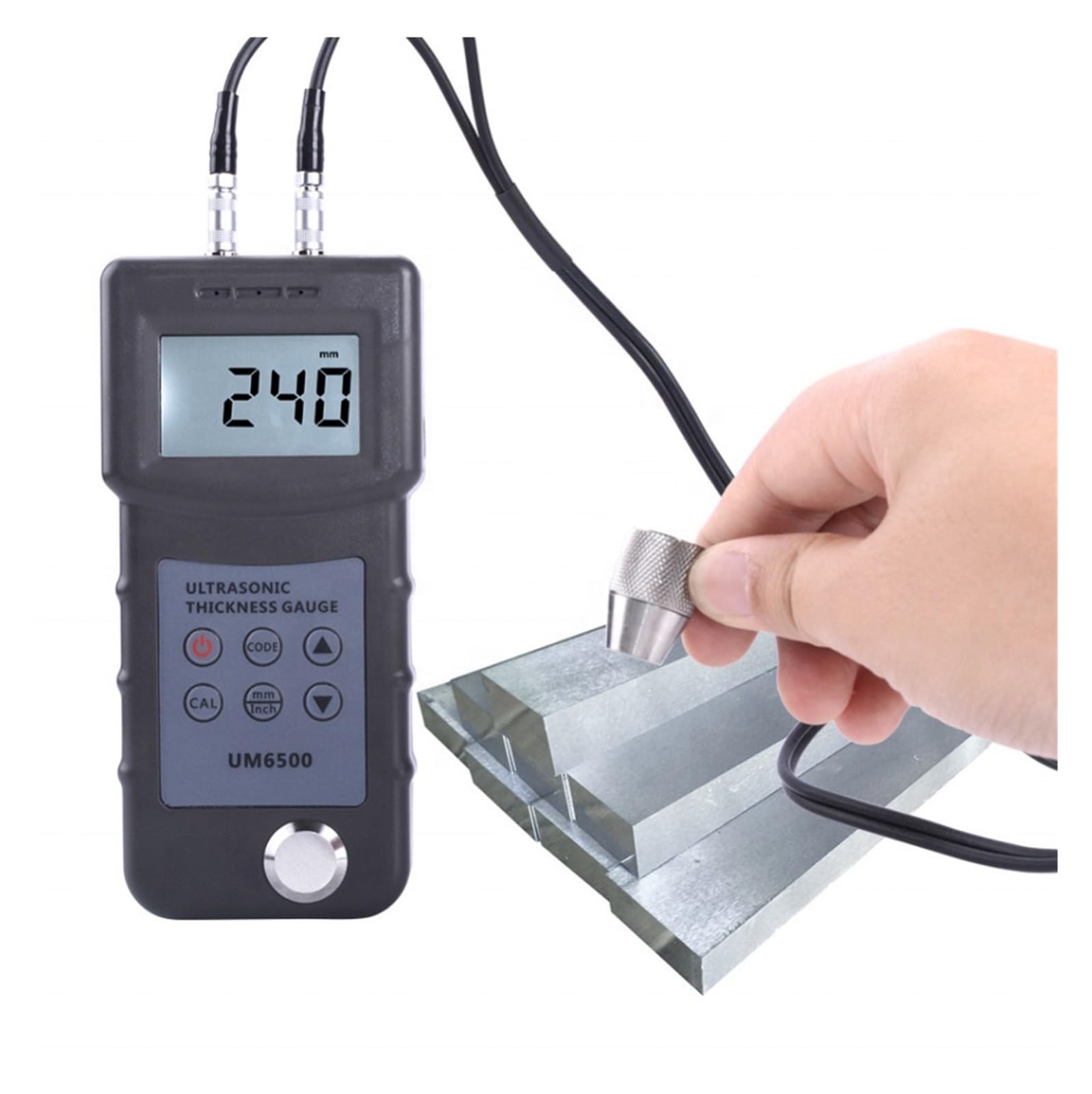 UM6500 Handheld Ultrasonic Thickness Gauge for Measuring Metal for Industrial Inspection