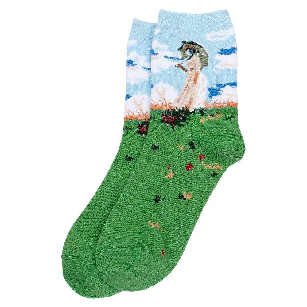 JOE COOLSocks Monet Woman With A Parasol Made With Cotton & Spandex