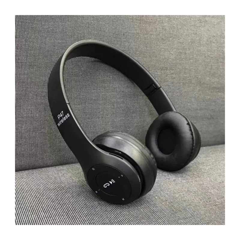 icall Latest P47 Wireless iC-09 Headphone with Mic & SD Card Slot Bluetooth Headset-image-46