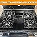 Upgraded W10447925 Burner Grate Replacement for Whirlpool Stove Parts 8.3x8.8 IN Gas Stove Grate Kenmore Maytag Gas Range Parts Amana Inglis Kirkland Cooktop Stove Top Grates Rack Set 4Pcs