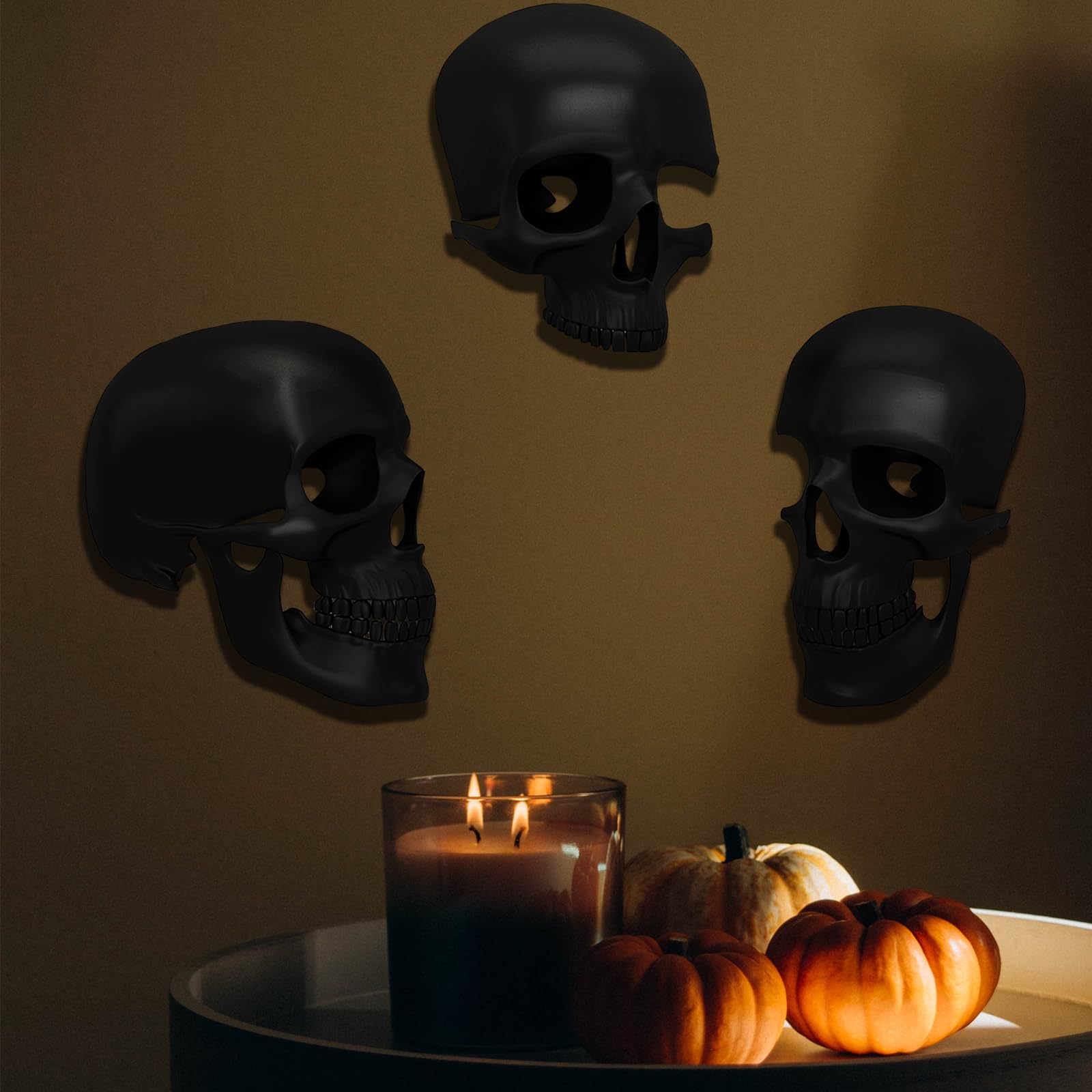 Amazon.co.jp: Dayiabc スカル壁掛け像 ゴシック装飾用 スカル装飾