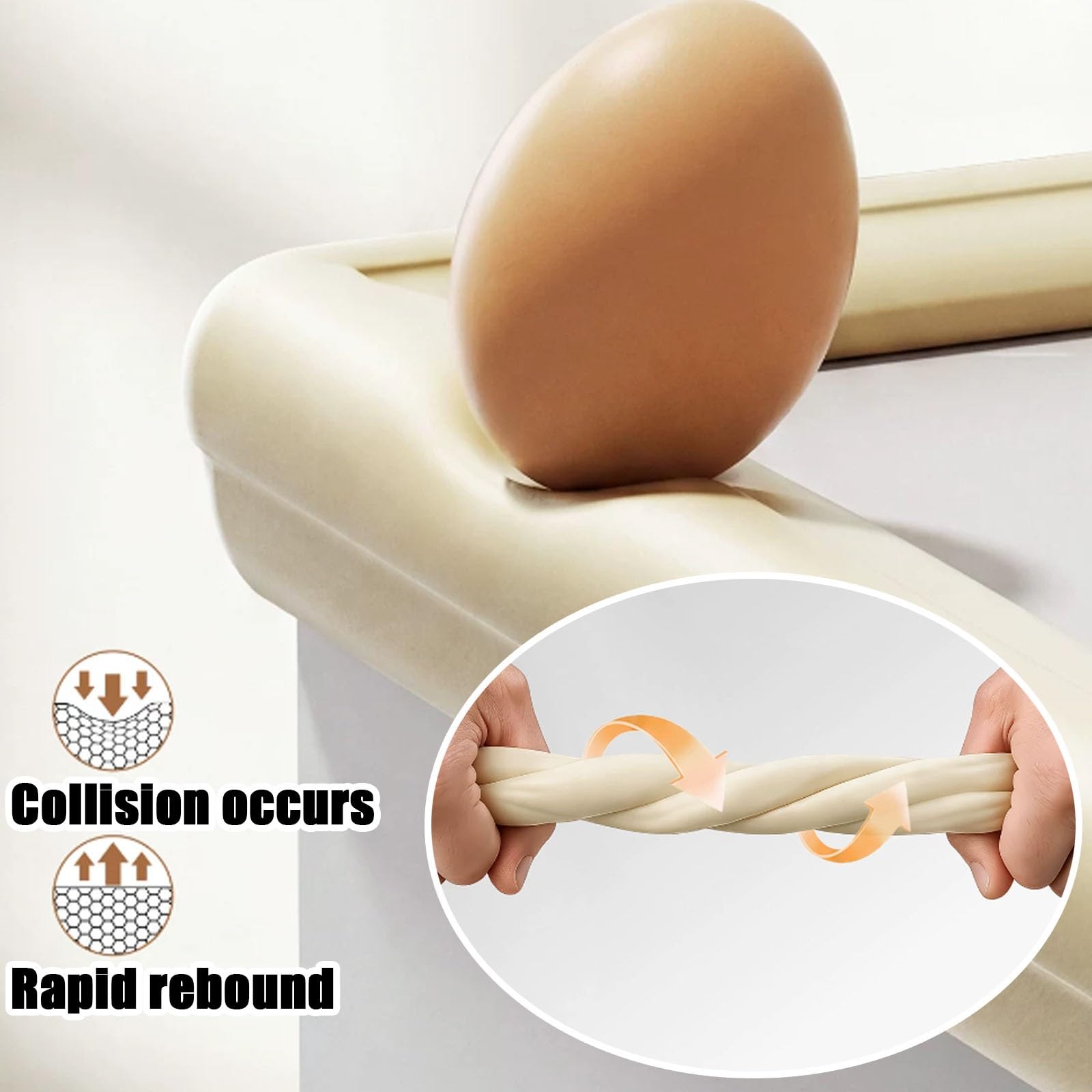 Protectores de Seguridad, Espuma Suave en Forma de L para Bordes Y Esquinas de Muebles(Wood Grain,1000cm/393.7in)