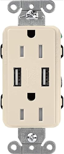 Miniatura 3 de Lutron Claro - Toma dúplex USB de 15 amperios  CAR-15-UBTR-BL  Negro