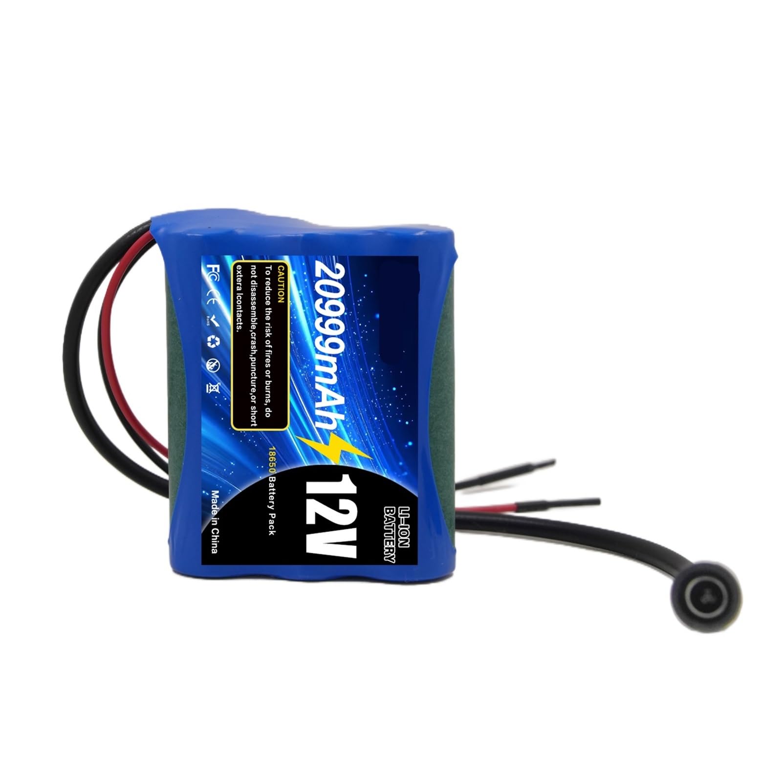 Batteria ai polimeri di Litio 12V 20Ah 12.6V 20000mAh Batteria Ricaricabile for Drone RC + Set di Caricabatterie(20000mAhx2 chargerx1)