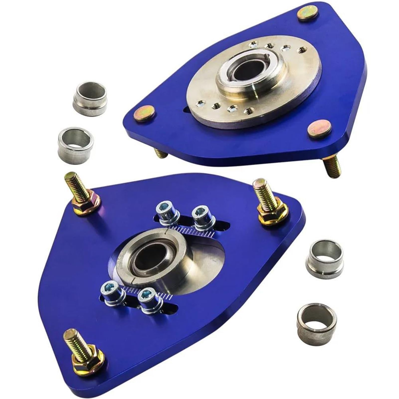 Sospensioni pneumatiche auto 2x Piastra Camber Per Subaru Per Impreza GDA GDB 2002-2007 STi Coilover Supporti Superiori Coilover Sospensione Piastra Camber Ammortizzatori