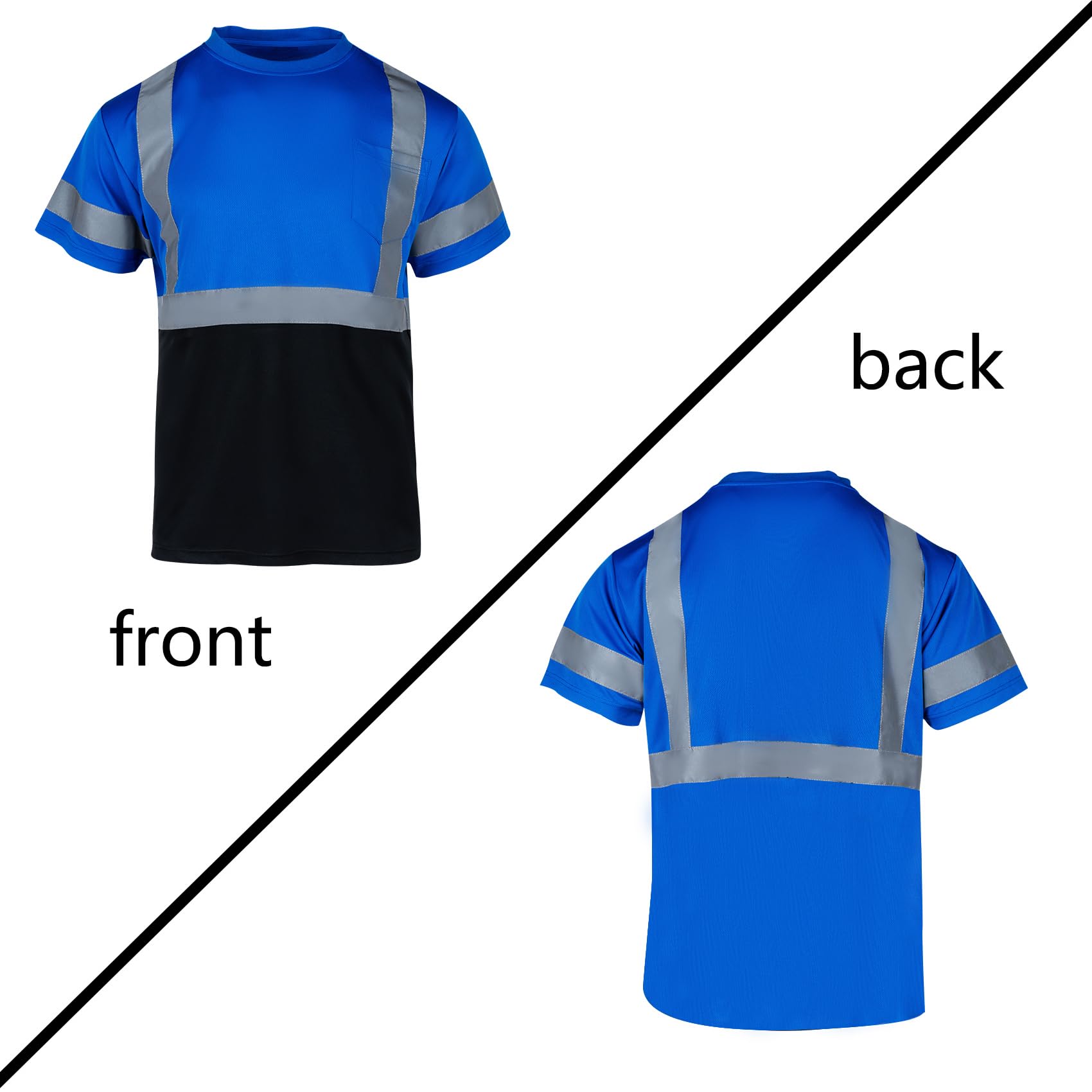 Snapklik.com : VENDACE Hi Vis Reflective Safety Shirts For Men ANSI ...